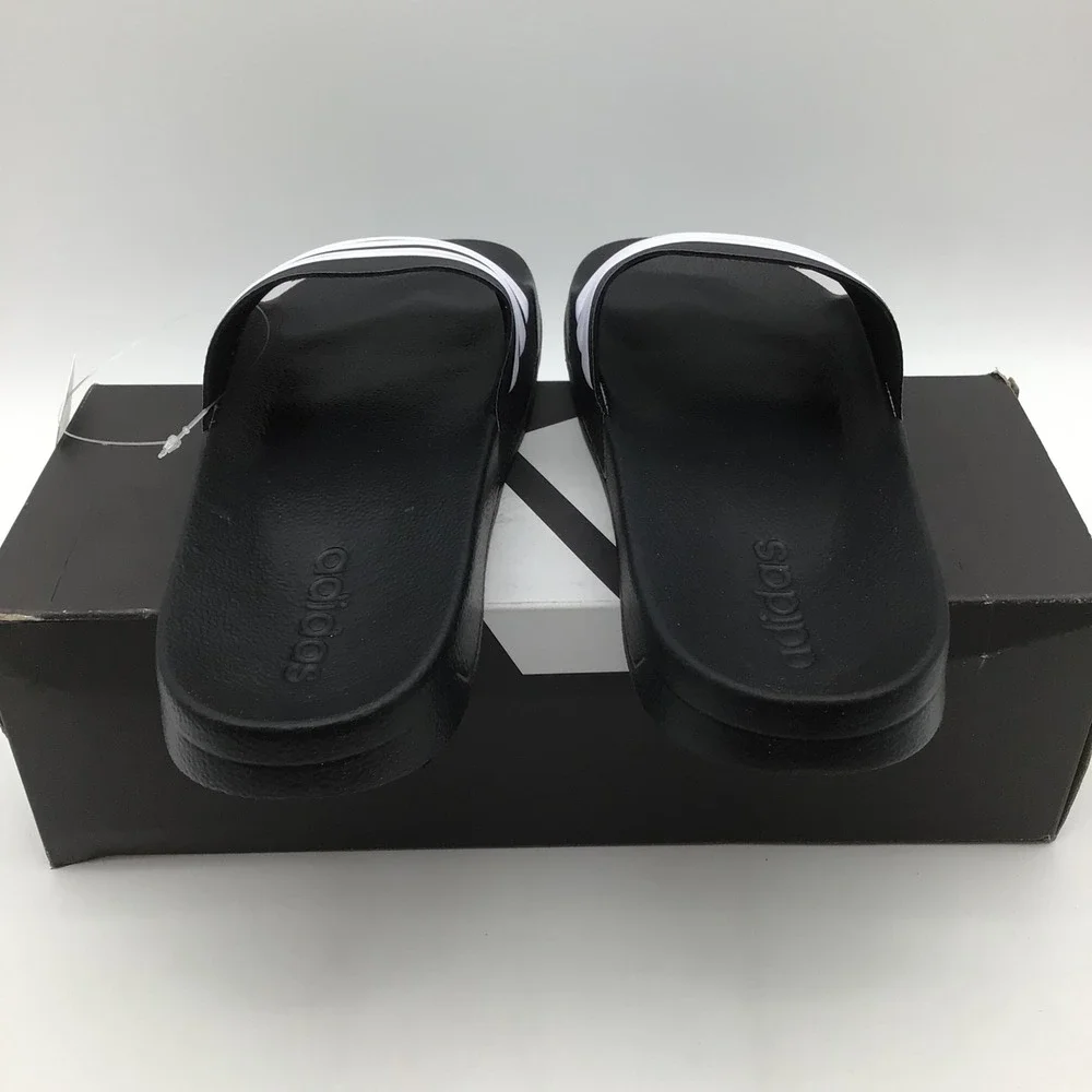 Adidas Adilette Shower Slides Mens Size 10 Black GZ5922 Cloudfoam Sandals NEW